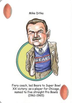 2014 Hero Decks Chicago Bears Football Heroes Playing Cards #NNO Mike Ditka Front