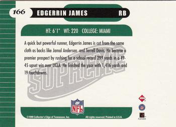 1999 Collector's Edge Supreme - Gold Ingot Aftermarket #166 Edgerrin James Back