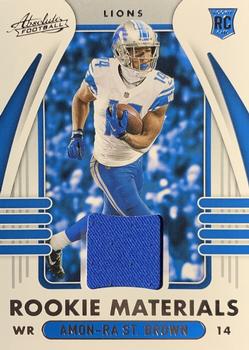 2021 Panini Absolute - Absolute Rookie Materials #ARM-ASB Amon-Ra St. Brown Front