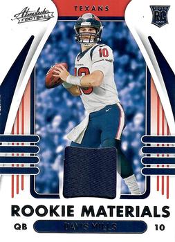 2021 Panini Absolute - Absolute Rookie Materials #ARM-DMI Davis Mills Front