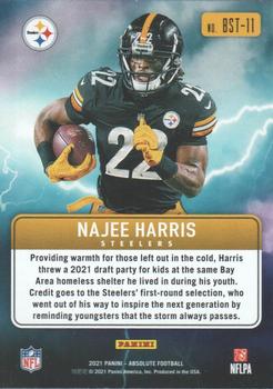 2021 Panini Absolute - By Storm #BST-11 Najee Harris Back