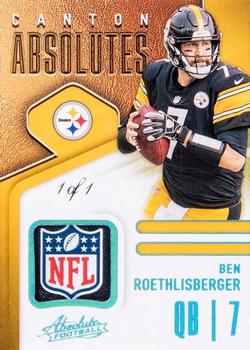2021 Panini Absolute - Canton Absolutes Platinum #CA3 Ben Roethlisberger Front
