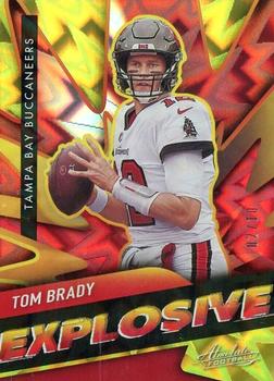 2021 Panini Absolute - Explosive Gold #E35 Tom Brady Front