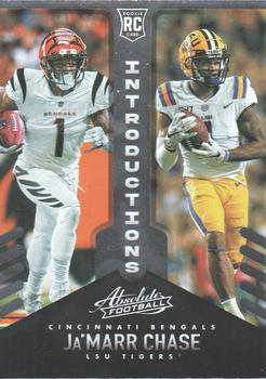 2021 Panini Absolute - Introductions #INT-5 Ja'Marr Chase Front