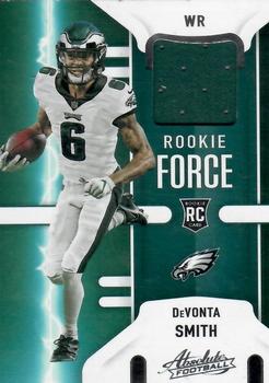 2021 Panini Absolute - Rookie Force #RF-DVS DeVonta Smith Front