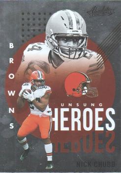 2021 Panini Absolute - Unsung Heroes #UH12 Nick Chubb Front