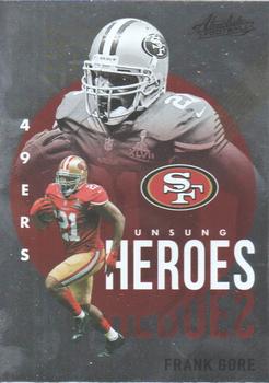 2021 Panini Absolute - Unsung Heroes #UH18 Frank Gore Front