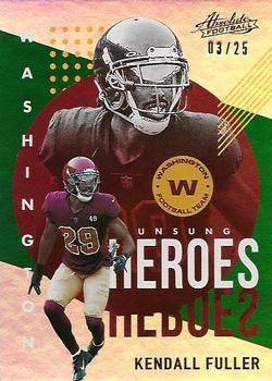 2021 Panini Absolute - Unsung Heroes Spectrum Green #UH17 Kendall Fuller Front