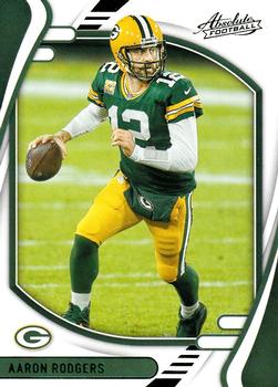 2021 Panini Absolute - Green #58 Aaron Rodgers Front