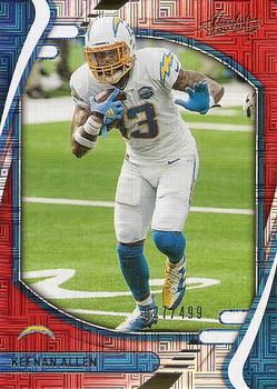 2021 Panini Absolute - Red Squares #74 Keenan Allen Front