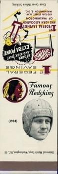 1960-61 1st Federal Savings Washington Redskins Matchbooks #NNO Bill Hartman Front