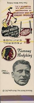 1960-61 1st Federal Savings Washington Redskins Matchbooks #NNO Ray Krouse Front