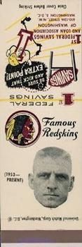 1960-61 1st Federal Savings Washington Redskins Matchbooks #NNO John Olszewski Front