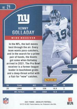 2021 Panini Absolute - Retail #24 Kenny Golladay Back