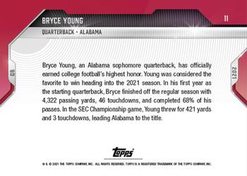 2021 Bowman Next #11 Bryce Young Back