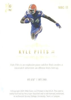 2021 Wild Card Matte White #MBC-11 Kyle Pitts Back