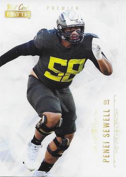 2021 Wild Card Matte White #MBC-17 Penei Sewell Front