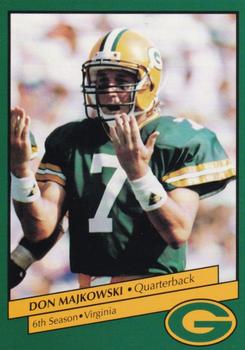 1992 Green Bay Packers Police - Optimist Club Heart of the Valley, Little Chute Police Department #6 Don Majkowski Front