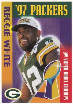 1997 Green Bay Packers Police - Appleton Papers, U.S. Oil Co., Inc., Combined Locks Police Department #5 Reggie White Front