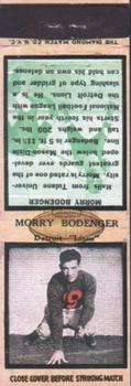 1934 Diamond Matchbook Covers #NNO Maury Bodenger Front