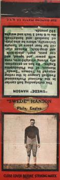 1934 Diamond Matchbook Covers #NNO Swede Hanson Front
