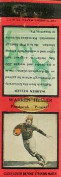 1934 Diamond Matchbook Covers #NNO Warren Heller Front