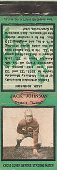 1934 Diamond Matchbook Covers #NNO Jack Johnson Front