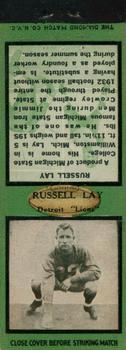 1934 Diamond Matchbook Covers #NNO Russ Lay Front