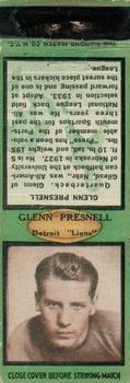 1934 Diamond Matchbook Covers #NNO Glenn Presnell Front