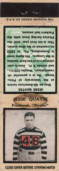 1934 Diamond Matchbook Covers #NNO Jess Quatse Front