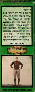 1934 Diamond Matchbook Covers #NNO Paul Collins Front