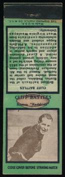 1935 Diamond Matchbook Covers #NNO Cliff Battles Front