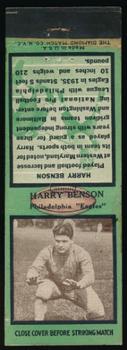 1935 Diamond Matchbook Covers #NNO Harry Benson Front