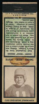 1935 Diamond Matchbook Covers #NNO Harry Ebding Front