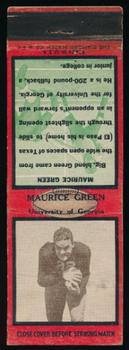 1935 Diamond Matchbook Covers #NNO Maurice Green Front
