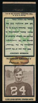 1935 Diamond Matchbook Covers #NNO Norman Greeney Front