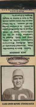 1935 Diamond Matchbook Covers #NNO Jack Johnson Front