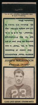 1935 Diamond Matchbook Covers #NNO Joe Malkovich Front