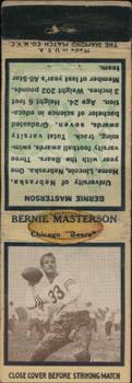 1935 Diamond Matchbook Covers #NNO Bernie Masterson Front