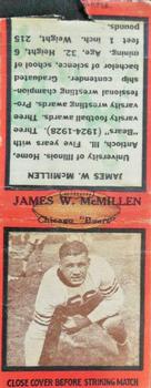 1935 Diamond Matchbook Covers #NNO James McMillan Front