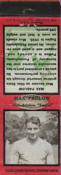 1935 Diamond Matchbook Covers #NNO Max Padlow Front