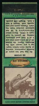 1935 Diamond Matchbook Covers #NNO Ed Storm Front