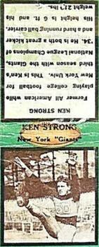 1935 Diamond Matchbook Covers #NNO Ken Strong Front