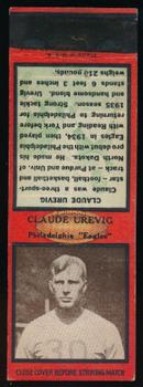 1935 Diamond Matchbook Covers #NNO Claude Urevig Front