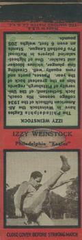 1935 Diamond Matchbook Covers #NNO Izzy Weinstock Front