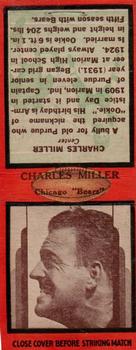 1936 Diamond Matchbook Covers #NNO Ookie Miller Front