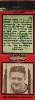 1936 Diamond Matchbook Covers #NNO Johnny Sisk Front