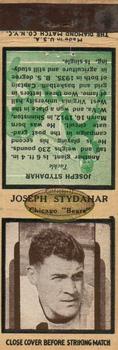 1936 Diamond Matchbook Covers #NNO Joe Stydahar Front