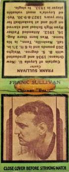 1936 Diamond Matchbook Covers #NNO Frank Sullivan Front