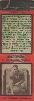 1936 Diamond Matchbook Covers #NNO Bill Brian Front